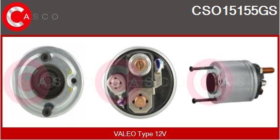 Casco CSO15155GS - Solenoid Switch, starter autospares.lv