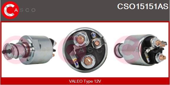 Casco CSO15151AS - Solenoid Switch, starter autospares.lv