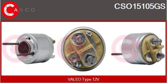 Casco CSO15105GS - Solenoid Switch, starter autospares.lv