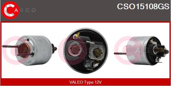 Casco CSO15108GS - Solenoid Switch, starter autospares.lv