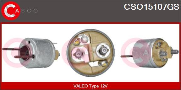 Casco CSO15107GS - Solenoid Switch, starter autospares.lv