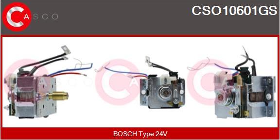 Casco CSO10601GS - Solenoid Switch, starter autospares.lv