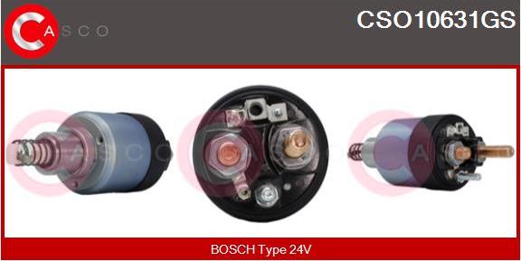 Casco CSO10631GS - Solenoid Switch, starter autospares.lv