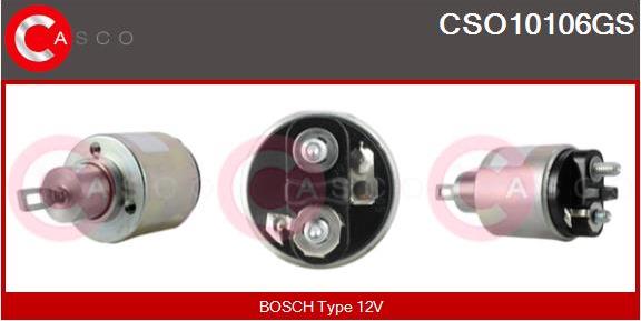 Casco CSO10106GS - Solenoid Switch, starter autospares.lv