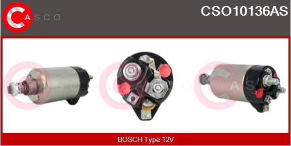 Casco CSO10136AS - Solenoid Switch, starter autospares.lv