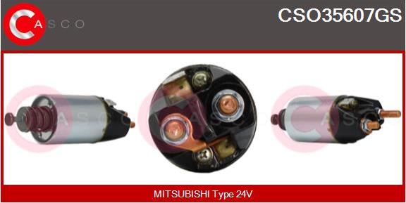 Casco CSO35607GS - Solenoid Switch, starter autospares.lv