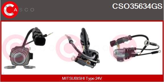 Casco CSO35634GS - Solenoid Switch, starter autospares.lv