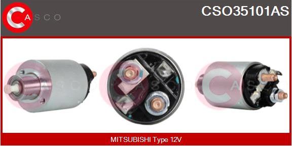 Casco CSO35101AS - Solenoid Switch, starter autospares.lv