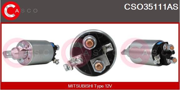 Casco CSO35111AS - Solenoid Switch, starter autospares.lv