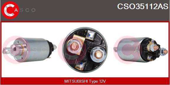 Casco CSO35112AS - Solenoid Switch, starter autospares.lv