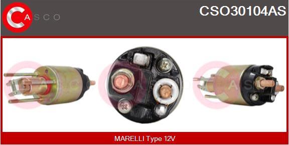 Casco CSO30104AS - Solenoid Switch, starter autospares.lv