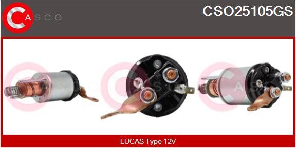 Casco CSO25105GS - Solenoid Switch, starter autospares.lv