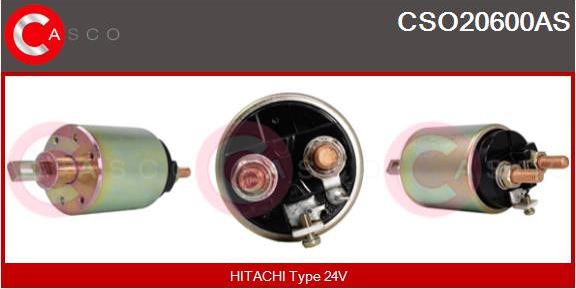 Casco CSO20600AS - Solenoid Switch, starter autospares.lv