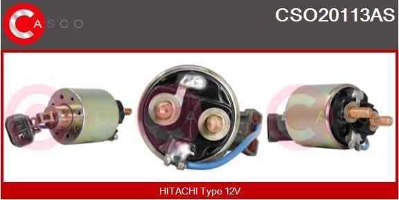 Casco CSO20113AS - Solenoid Switch, starter autospares.lv