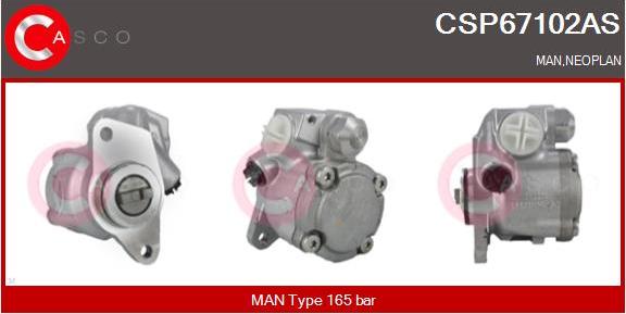 Casco CSP67102AS - Hydraulic Pump, steering system autospares.lv