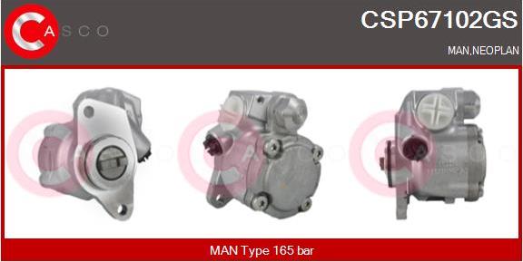 Casco CSP67102GS - Hydraulic Pump, steering system autospares.lv