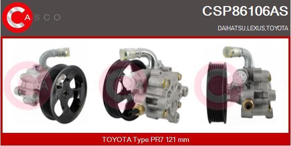 Casco CSP86106AS - Hydraulic Pump, steering system autospares.lv