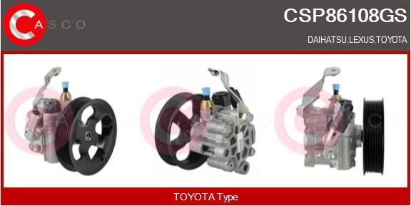 Casco CSP86108GS - Hydraulic Pump, steering system autospares.lv