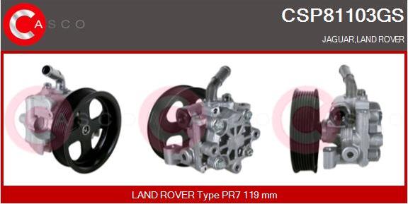 Casco CSP81103GS - Hydraulic Pump, steering system autospares.lv