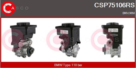 Casco CSP75106RS - Hydraulic Pump, steering system autospares.lv