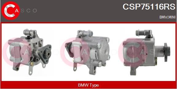 Casco CSP75116RS - Hydraulic Pump, steering system autospares.lv