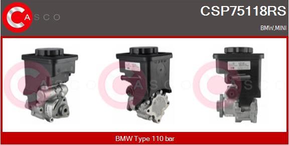 Casco CSP75118RS - Hydraulic Pump, steering system autospares.lv