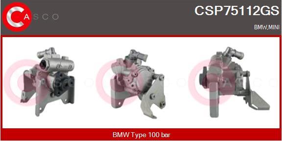 Casco CSP75112GS - Hydraulic Pump, steering system autospares.lv