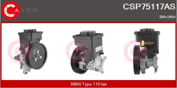 Casco CSP75117AS - Hydraulic Pump, steering system autospares.lv