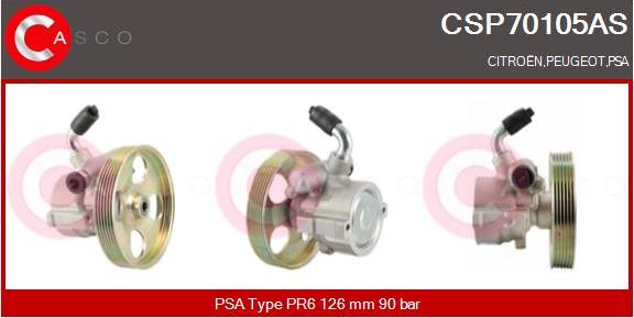 Casco CSP70105AS - Hydraulic Pump, steering system autospares.lv