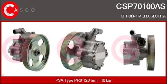 Casco CSP70100AS - Hydraulic Pump, steering system autospares.lv