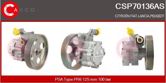 Casco CSP70136AS - Hydraulic Pump, steering system autospares.lv