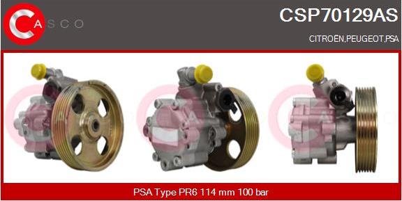 Casco CSP70129AS - Hydraulic Pump, steering system autospares.lv