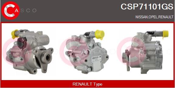 Casco CSP71101GS - Hydraulic Pump, steering system autospares.lv