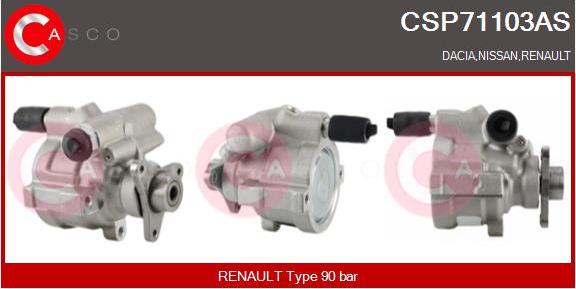 Casco CSP71103AS - Hydraulic Pump, steering system autospares.lv