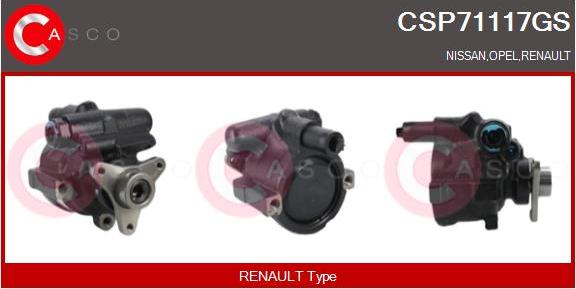 Casco CSP71117GS - Hydraulic Pump, steering system autospares.lv
