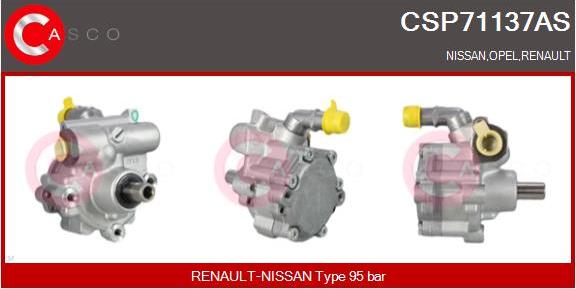 Casco CSP71137AS - Hydraulic Pump, steering system autospares.lv