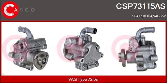 Casco CSP73115AS - Hydraulic Pump, steering system autospares.lv