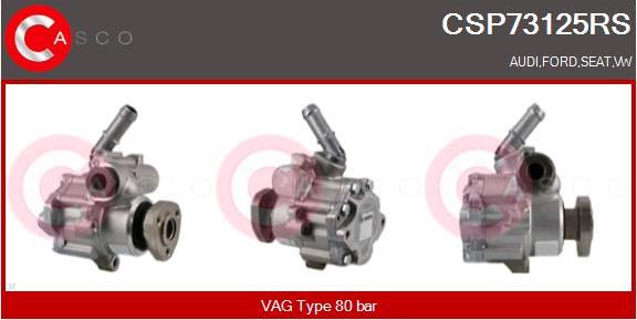 Casco CSP73125RS - Hydraulic Pump, steering system autospares.lv