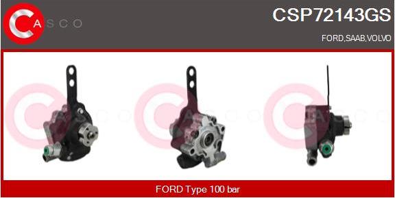 Casco CSP72143GS - Hydraulic Pump, steering system autospares.lv