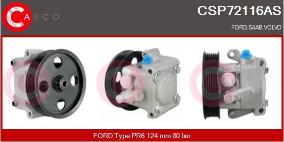 Casco CSP72116AS - Hydraulic Pump, steering system autospares.lv