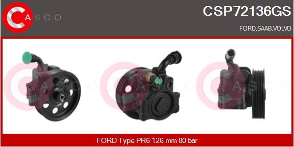 Casco CSP72136GS - Hydraulic Pump, steering system autospares.lv