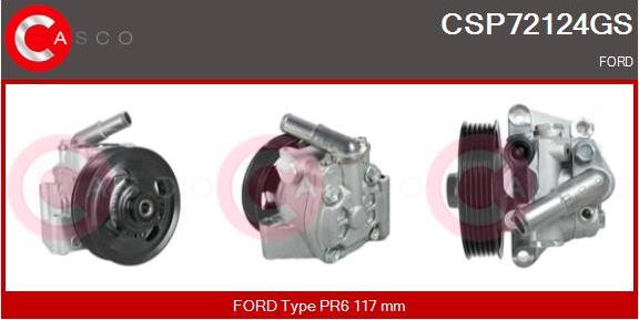 Casco CSP72124GS - Hydraulic Pump, steering system autospares.lv