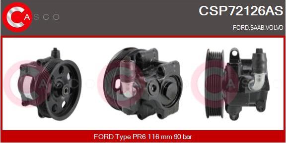 Casco CSP72126AS - Hydraulic Pump, steering system autospares.lv