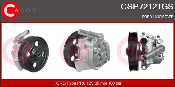 Casco CSP72121GS - Hydraulic Pump, steering system autospares.lv