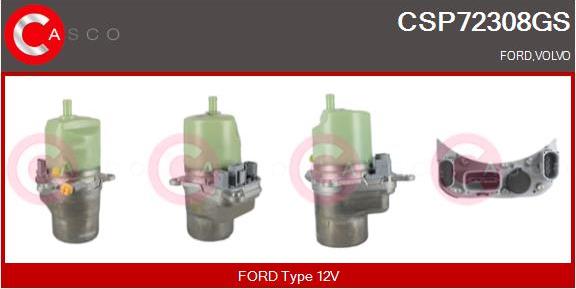 Casco CSP72308GS - Hydraulic Pump, steering system autospares.lv