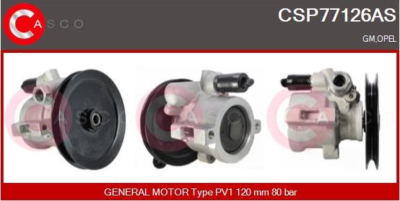 Casco CSP77126AS - Hydraulic Pump, steering system autospares.lv