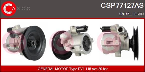 Casco CSP77127AS - Hydraulic Pump, steering system autospares.lv