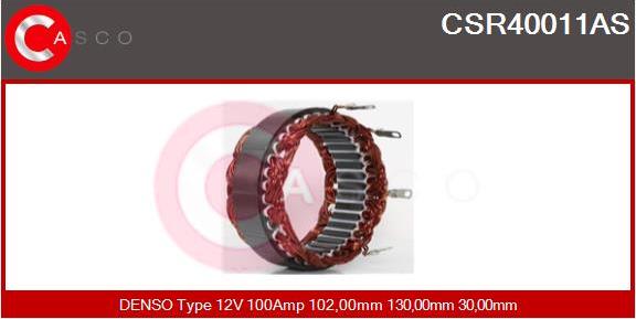 Casco CSR40011AS - Stator, alternator autospares.lv