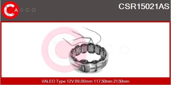 Casco CSR15021AS - Stator, alternator autospares.lv