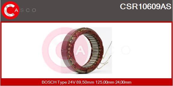 Casco CSR10609AS - Stator, alternator autospares.lv